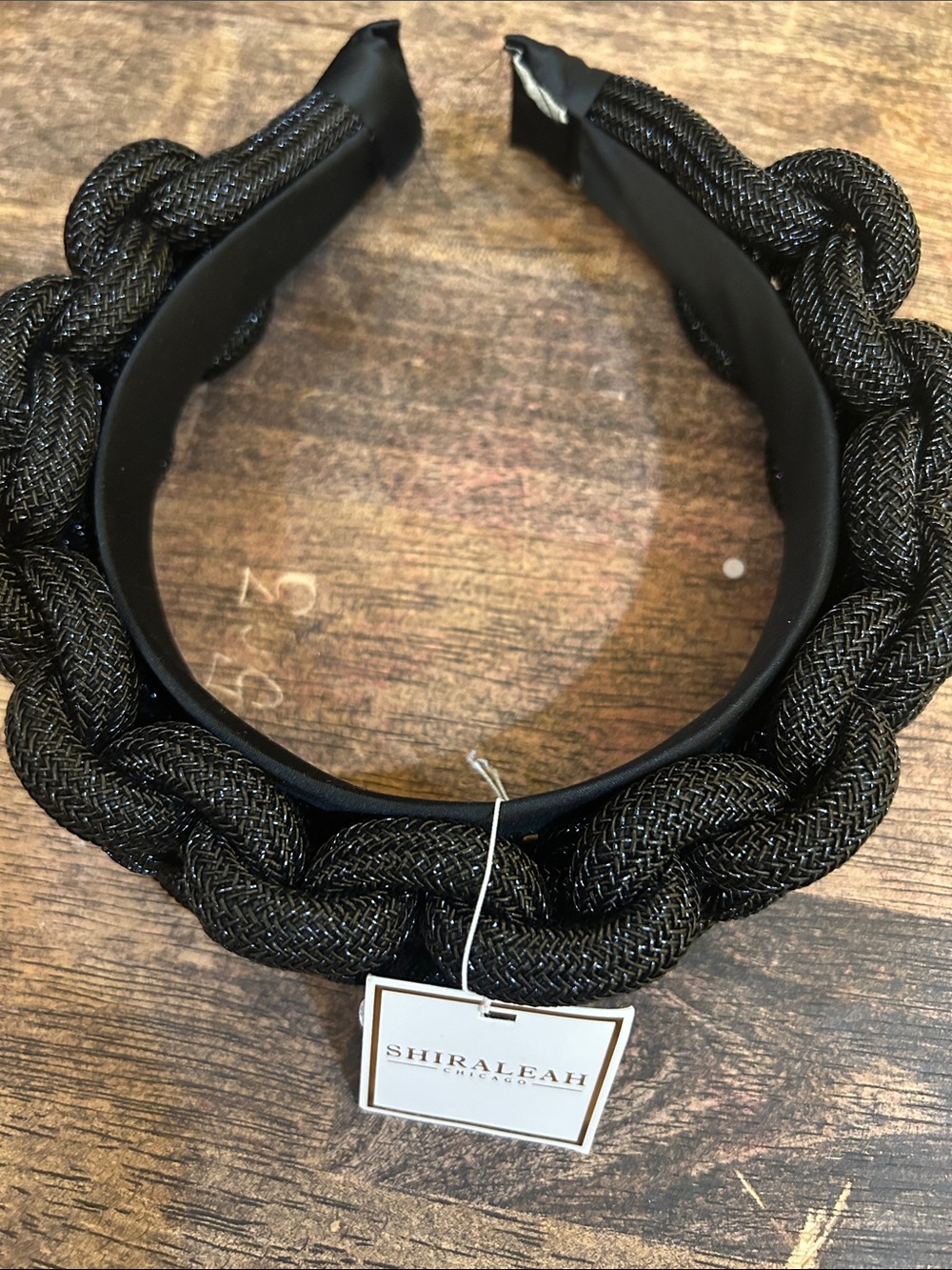 Shiraleah Black Braided Padded Headband